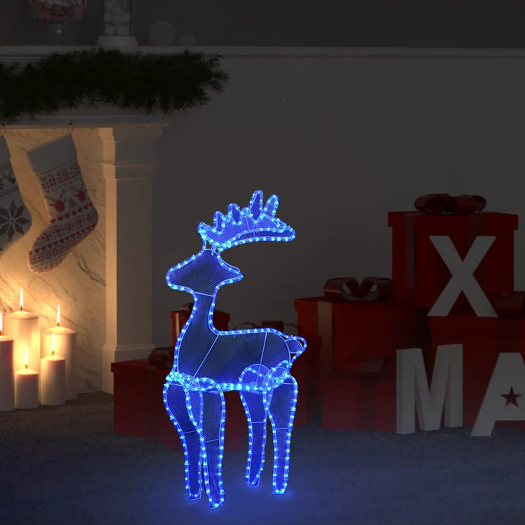 Vidaxl Christmas Decorations Reindeer avec Mesh 306 LEDS 60X24X89 CM