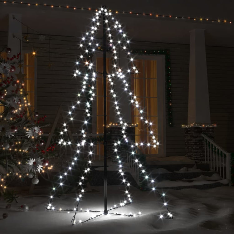 Vidaxl kegelkerstboom 200 LED à l'intérieur et à l'extérieur 98x150 cm
