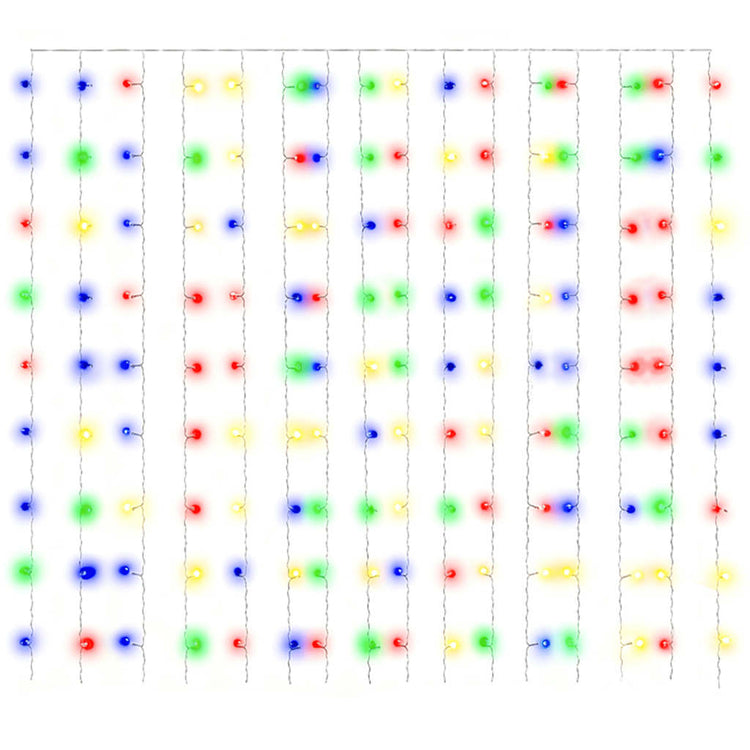 Vidaxl Light Corder aveugle avec 300 LED et 8 fonctions 3x3 m multicolores