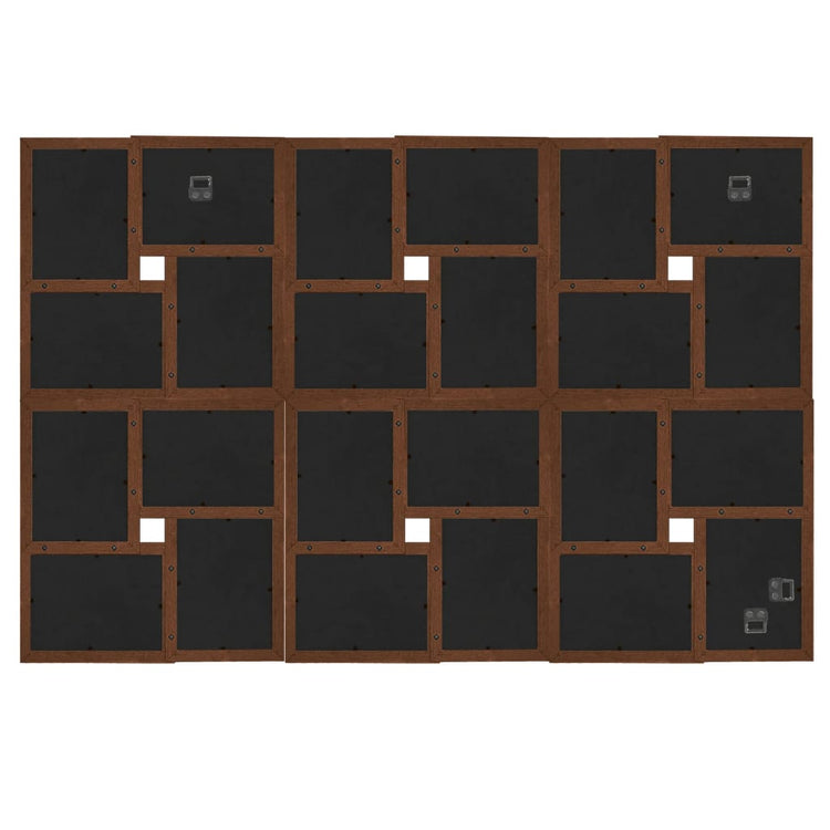 Vidaxl Photo Cadre pour 24x (10x15 cm) Photo MDF Brown foncé