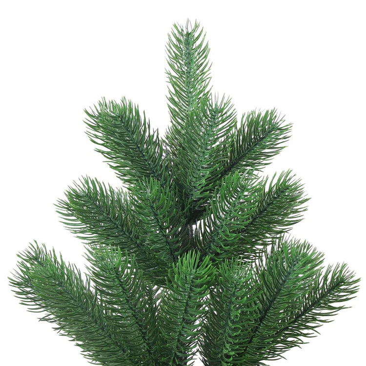 Vidaxl kunstkerstboom nordmann avec les LED et les balles de Noël 120 cm verts