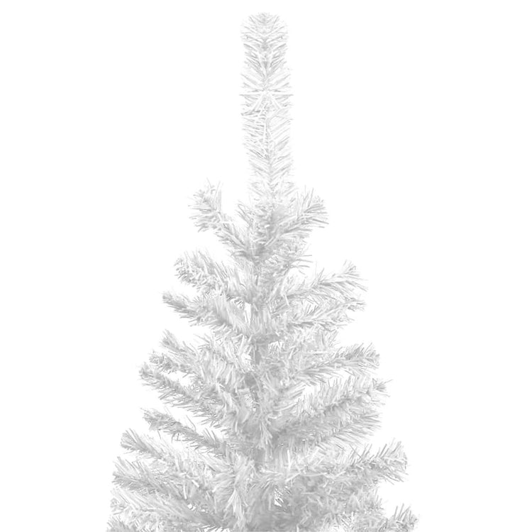 Vidaxl kunstkerstboom avec éclairage et balles de Noël l 240 cm blanc