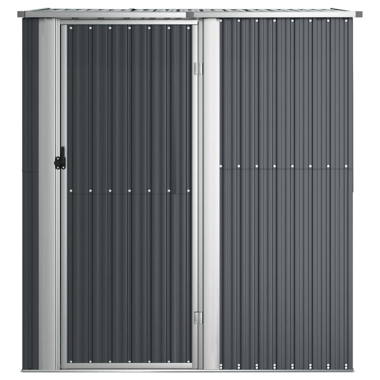 Vidaxl jardin hangar 180.5x97x209.5 cm anthracite en acier galvanisé