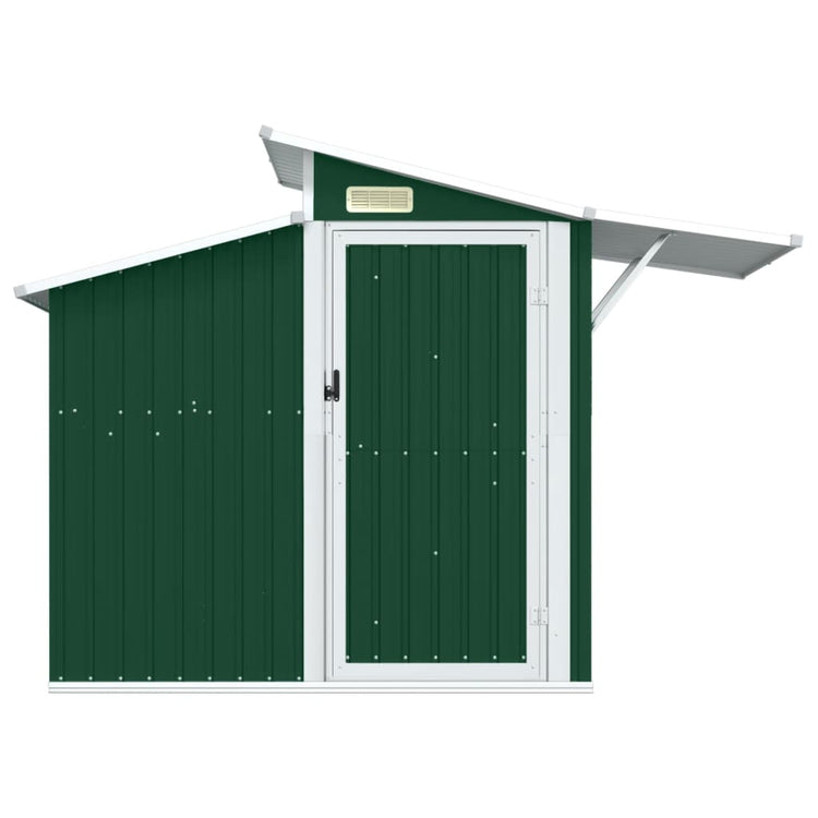 Vidaxl jardin hangar 270x130x208.5 cm Galvanisé en acier vert