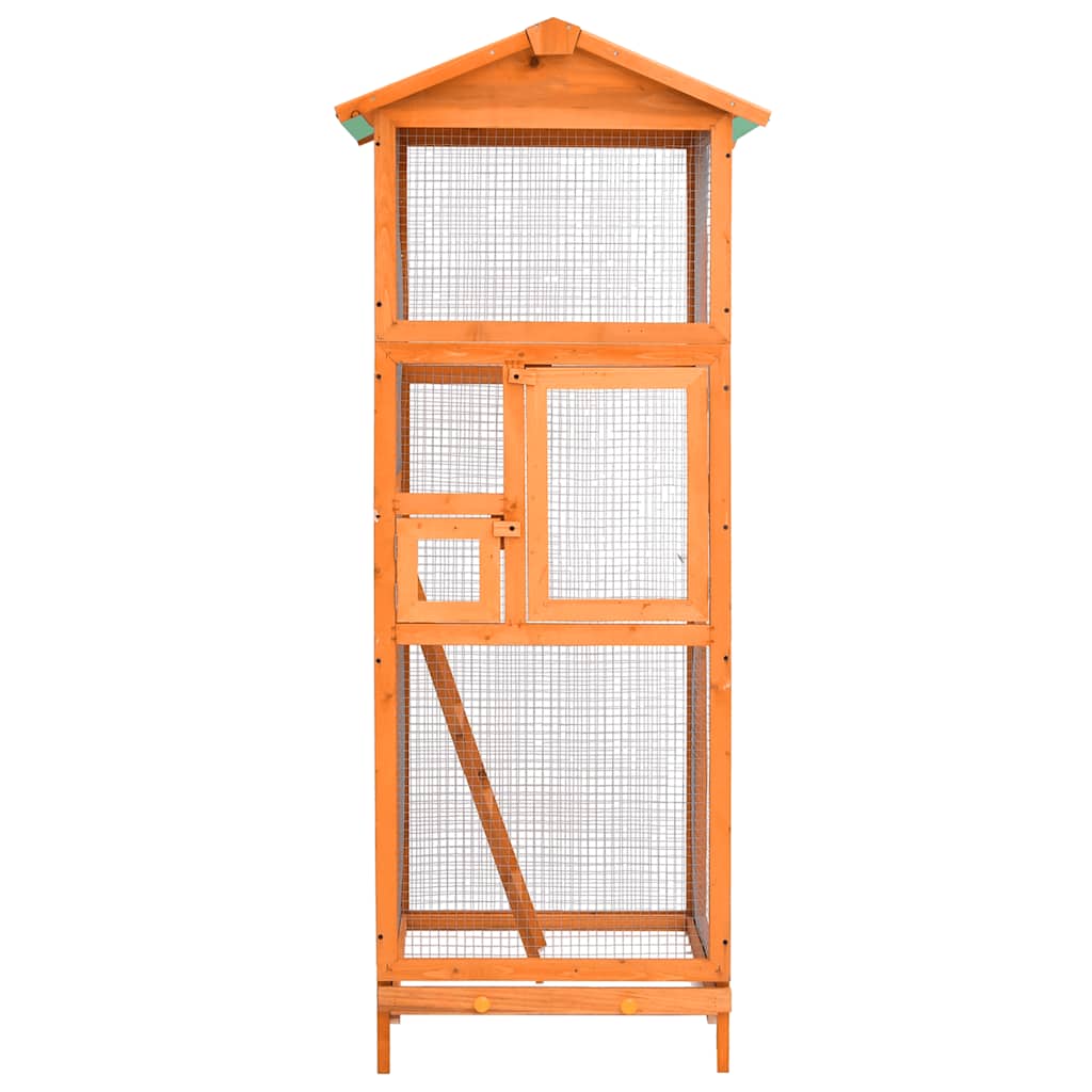 Vidaxl Bird Cage 68x62x166 cm Pinwood solide