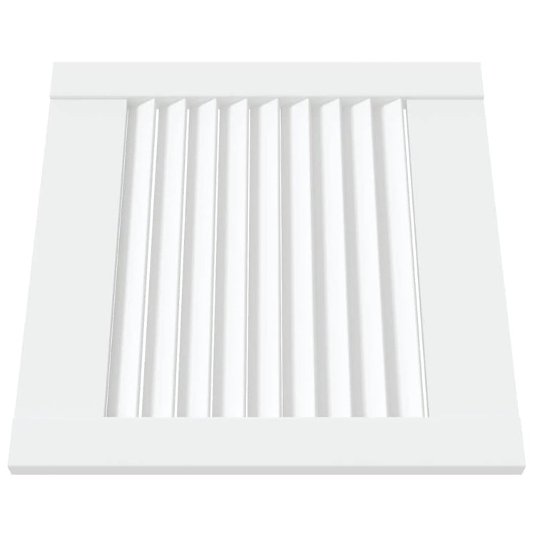 Porte d'armoire Vidaxl avec lattes 39.5x39.4 cm Pine solide blanc