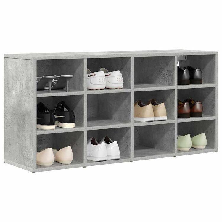 Vidaxl armoire à chaussures avec étagère gris béton 103 x 30 x 51 cm bois d'ingénierie