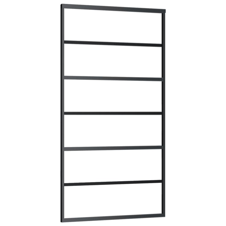 Vidaxl Porte coulissante avec pâte 102x205 cm en aluminium et verre ESG
