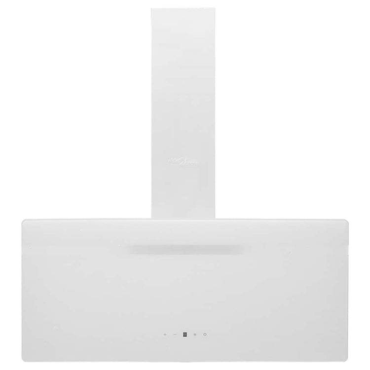 Capeur d'extracteur de paroi Vidaxl 90 cm en acier et verre trempé blanc