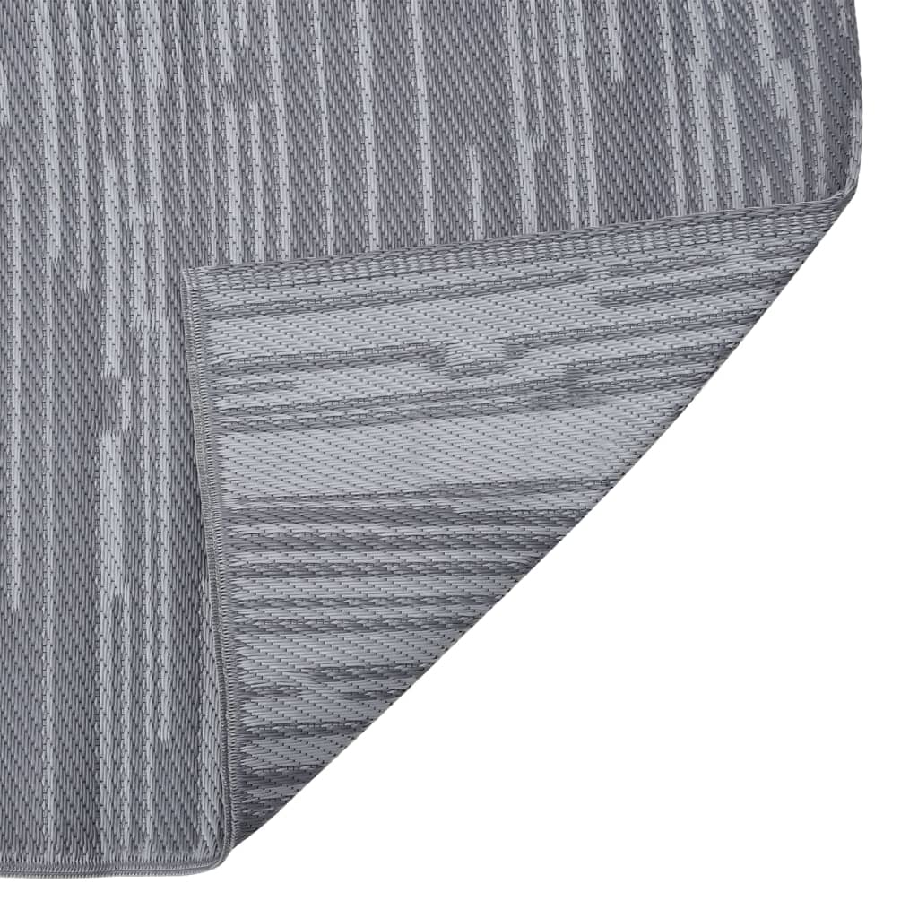 Vidaxl Extérieur Rug 140x200 cm Anthracite en polypropène -colore