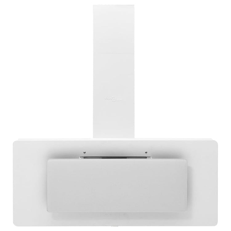 Capeur d'extracteur de paroi Vidaxl 90 cm en acier inoxydable et blanc durci blanc
