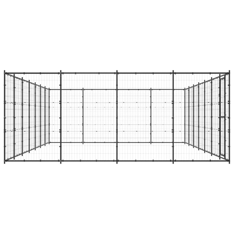 Vidaxl Dog Kennel 33,88 m² en acier