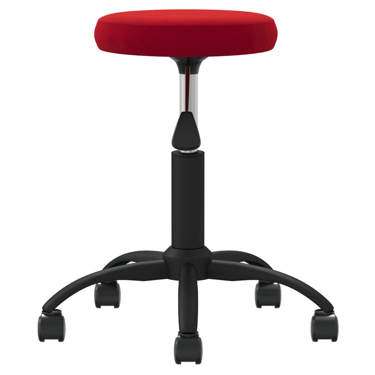 Vidaxl Massage Tabouret VELVET VIN RED