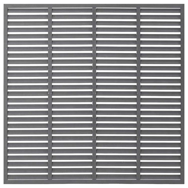 Vidaxl Lamellenhek 180x180 cm hkc gris