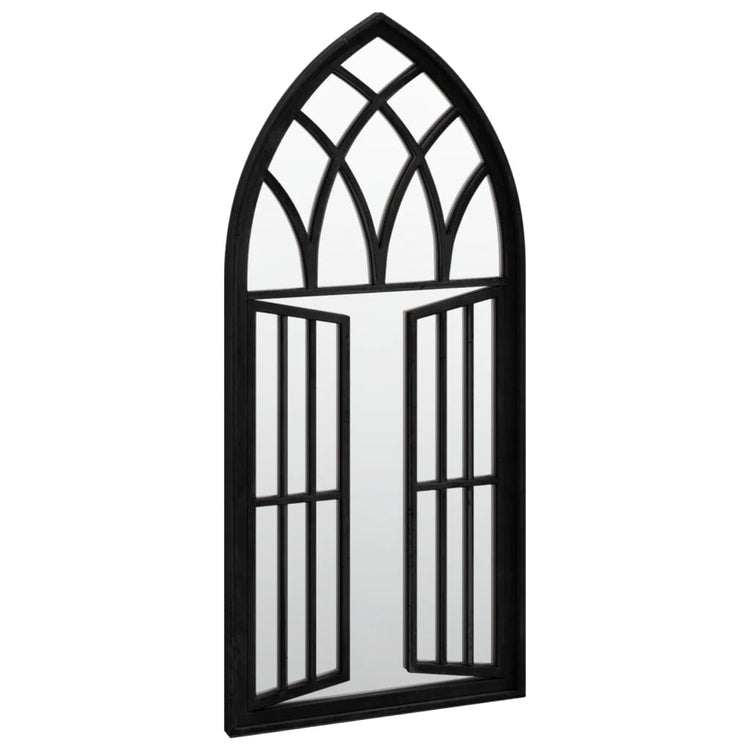 Vidaxl Garden Mirror 100x45 cm de fer noir