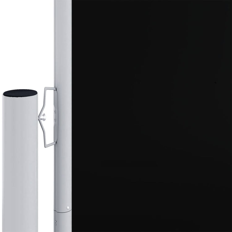 Pare-brise vidaxl extensible 140x1000 cm noir