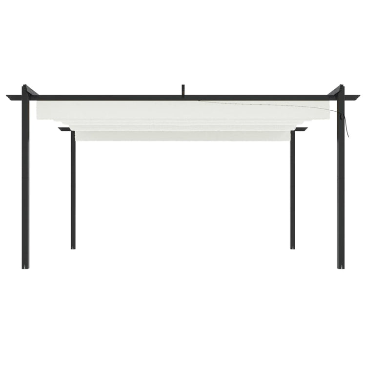 Vidaxl Garden Pracor avec toit extensible 4x3 m crème colorée