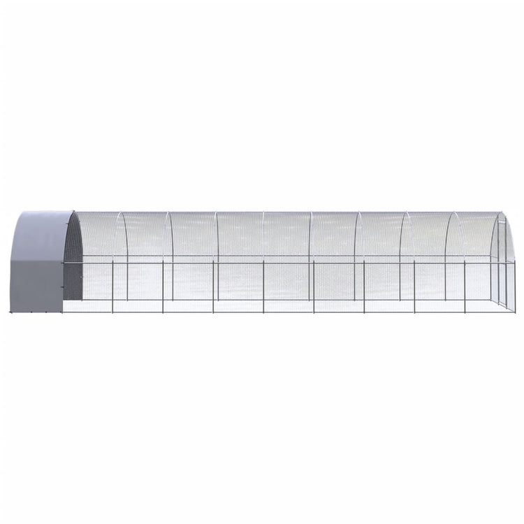 Vidaxl Chicken Run 3x10x2 M Galvanisé Steel