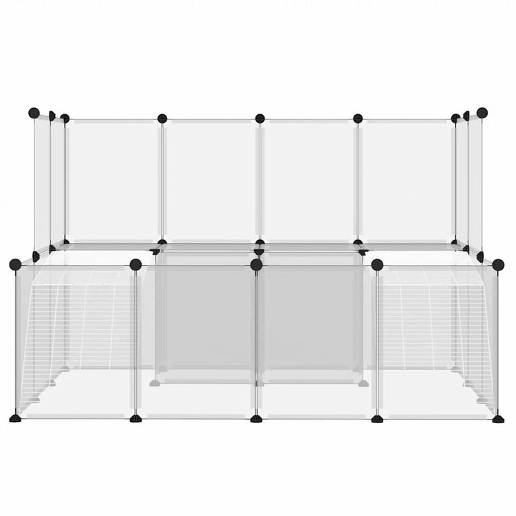 Vidaxl Animal Loft Small 143x107x93 cm en polypropène et en acier transparent