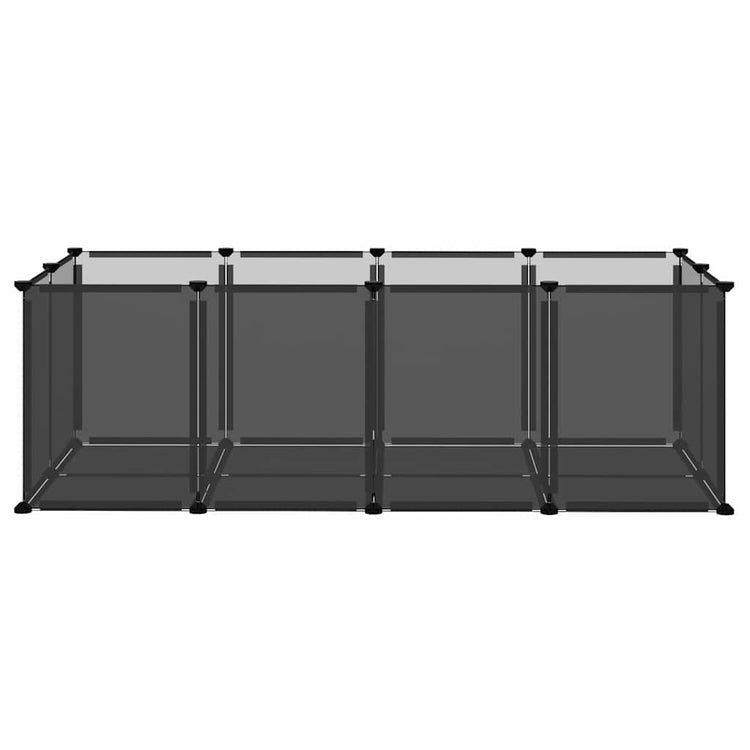 Vidaxl Animal Loft Small 144x74x46.5 cm Polypropène et acier noir