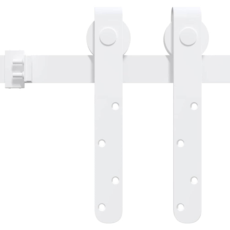 Suspension Vidaxl Ensemble pour une mini-porte-skiver 183 cm en acier en acier en carbone blanc