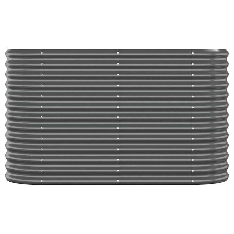 Boîte de planification Vidaxl 114x40x68 cm - Anthracite en acier recouvert de