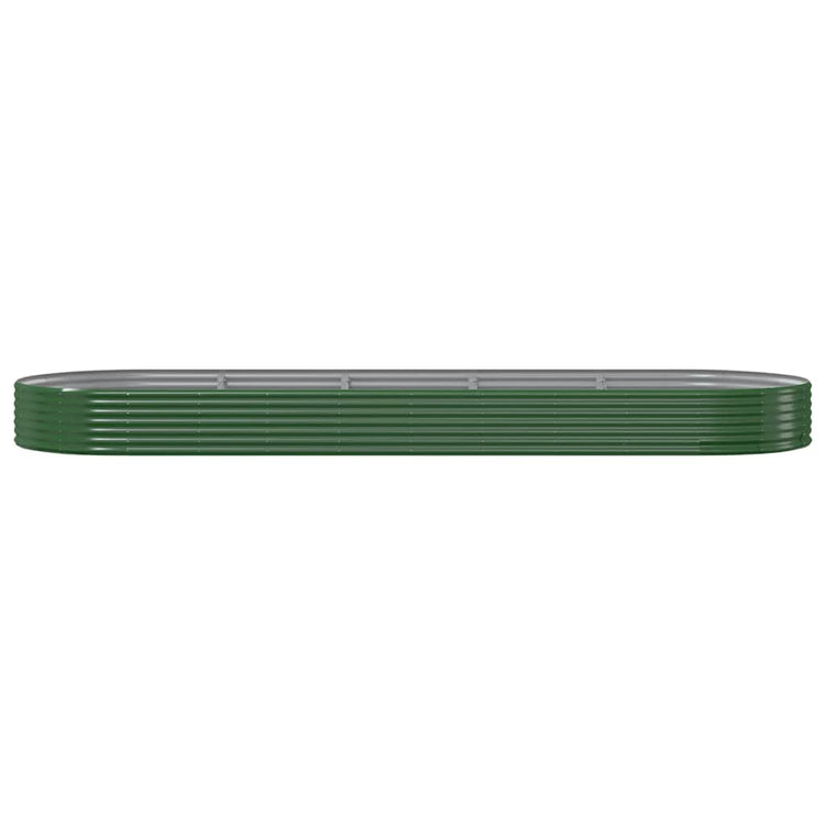 Vidaxx jardinière 450x140x36 cm acier galvanisé vert