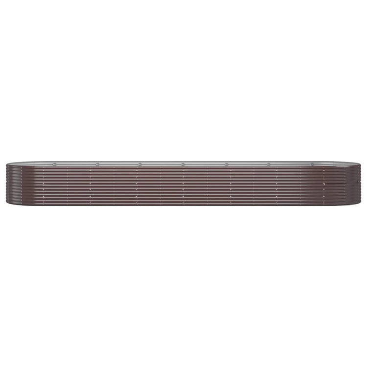 Boîte de planification Vidaxl 584x140x68 cm en poudre et en acier recouvert de poudre