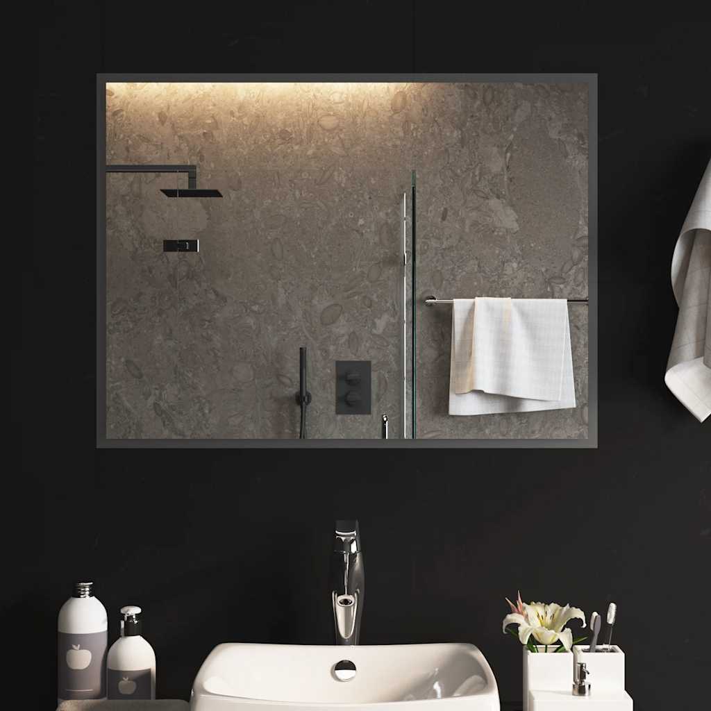 Miroir de salle de bain Vidaxl LED 80x60 cm