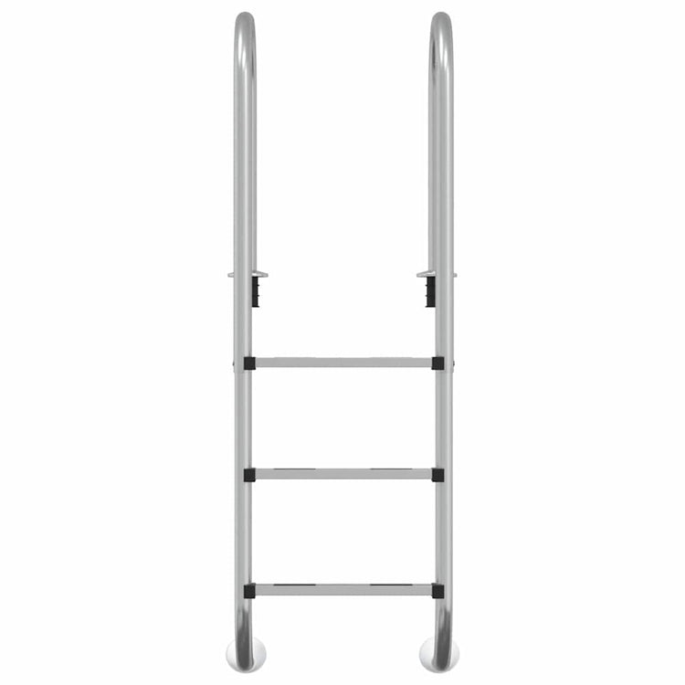 Échelle de piscine Vidaxl 54x38x158 cm 304 en acier inoxydable