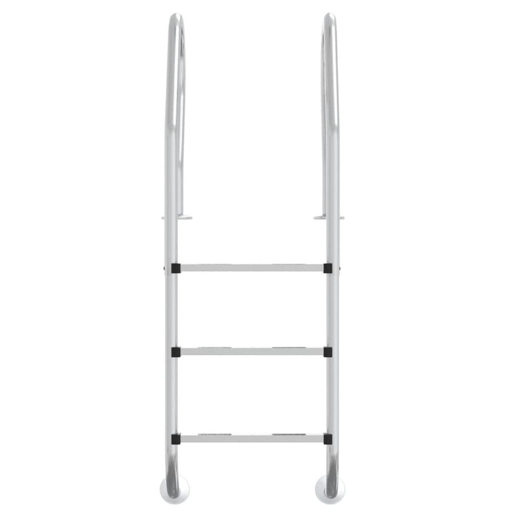 Échelle de piscine Vidaxl 54x38x158 cm 304 en acier inoxydable