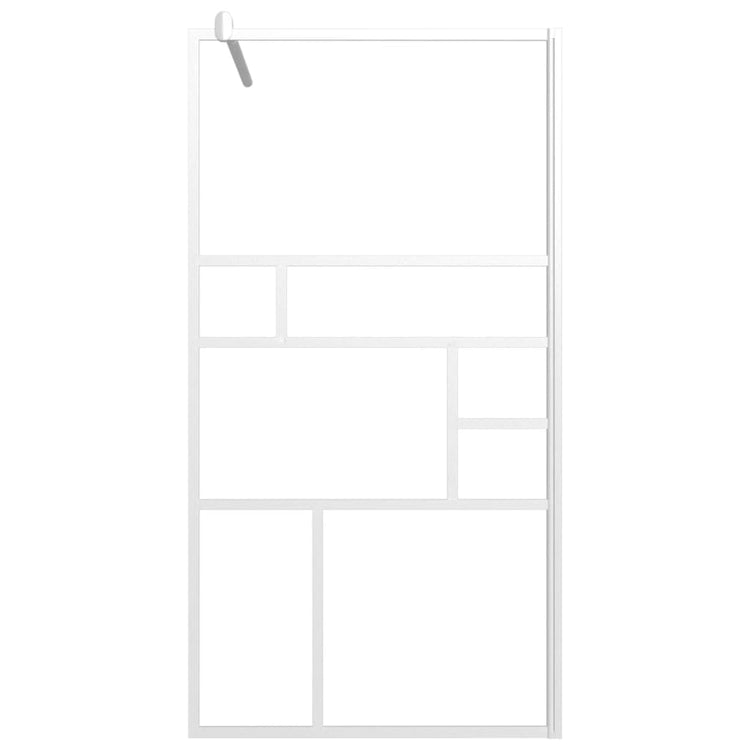 Vidaxl Walk-In Walk Murn 115x195 cm ESG-glas blanc