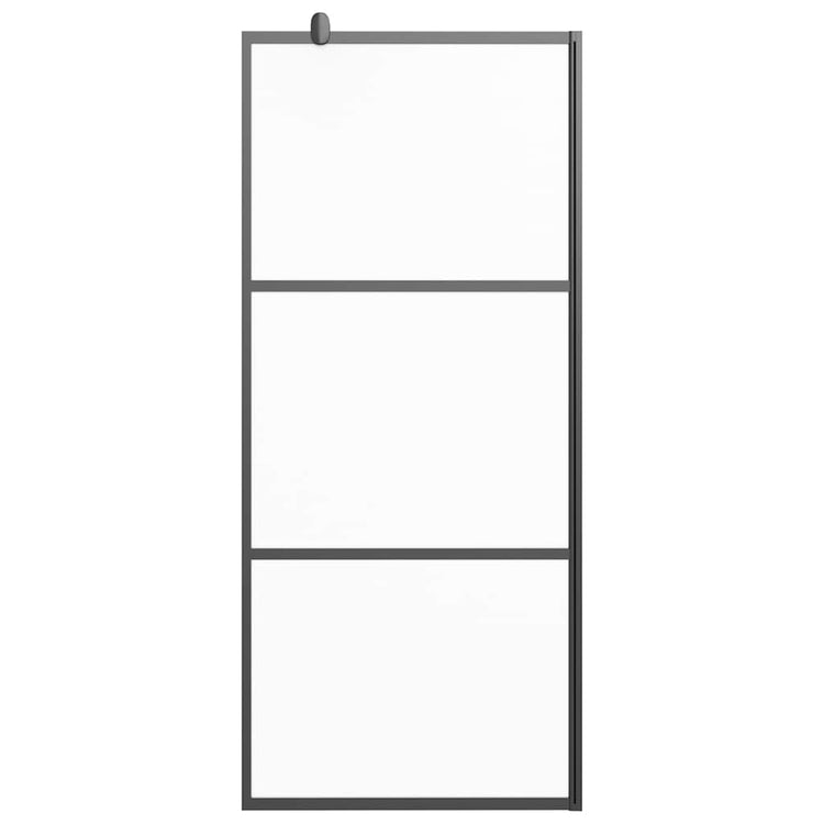 Vidaxl Walk-In Walk Murn 80x195 cm Mat Esg Verre noir