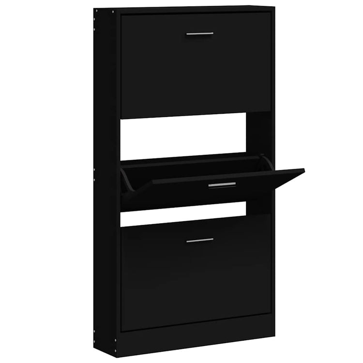 Armoire à chaussures Vidaxl 59x17x108 cm Bois de bois propriété