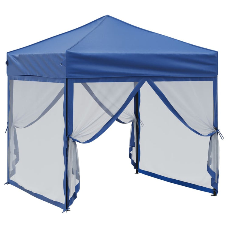 Vidaxl PartyTent pliable avec des parois latérales 2x2 m bleu