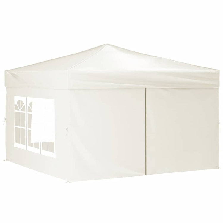 Vidaxl PartyTent pliable avec des murs latéraux 3x3 m crème -colored