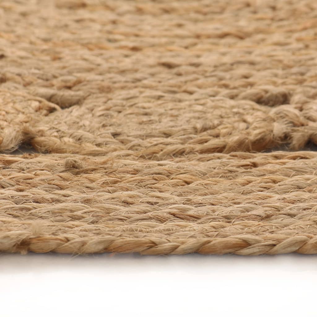 Tapis vidaxl avec conception d'environ 180 cm de jute tressée