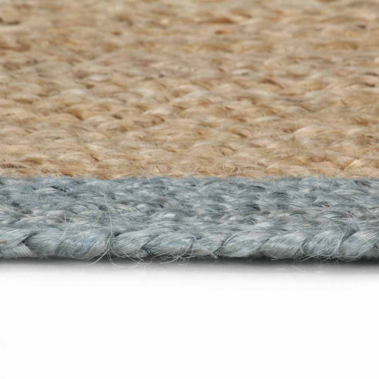Viaxl tapis fait à la main avec Olive-Green Edge 240 cm Jute