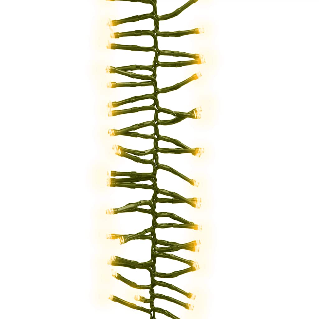 Vidaxl Light Garland Cluster avec 1000 LEDS blanc chaud 11 M PVC