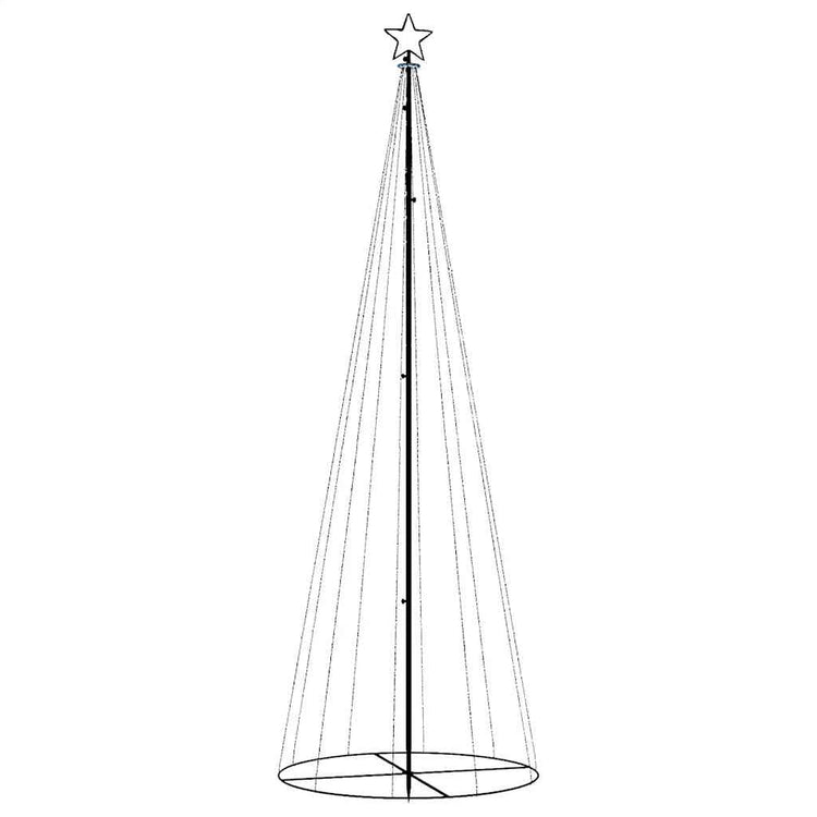 Vidaxl kegelkerstboom 310 LEDS 100x300 cm blanc chaud