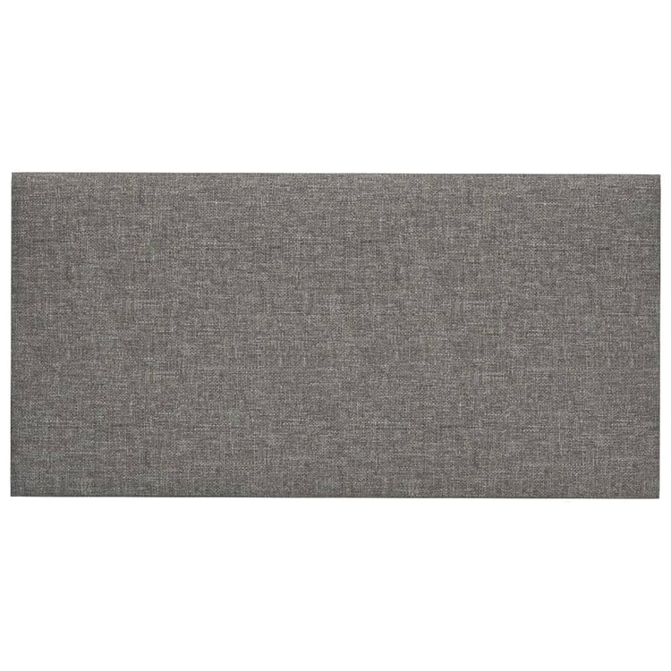 Panneaux muraux vidaxl 12 pcs 0,54 m² 30x15 cm tissu gris clair