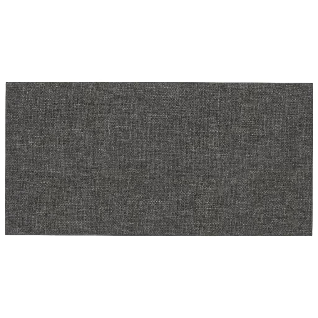 Panneaux muraux vidaxl 12 st 2,16 m² 60x30 cm tissu gris foncé