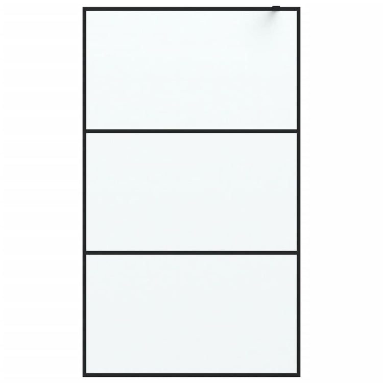 Vidaxl Walk-In Walk Murn 115x195 cm mat esg verre noir