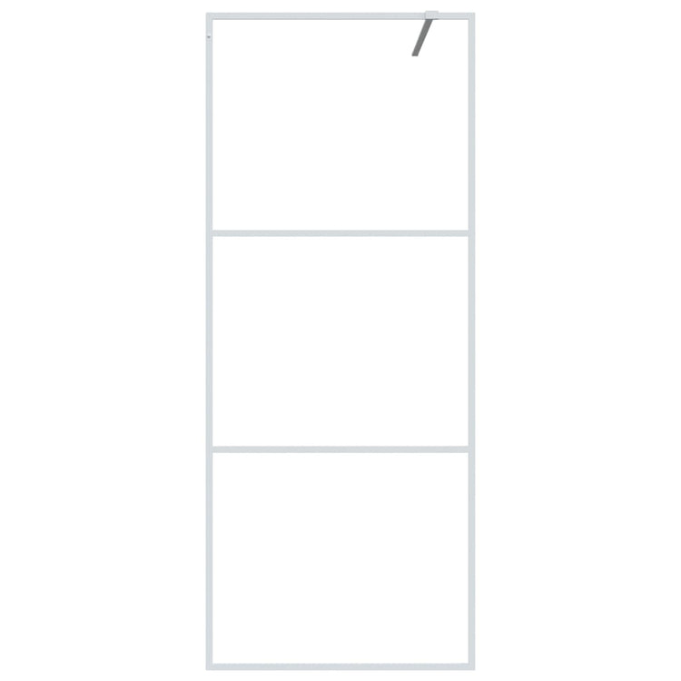Vidaxl Walk-In Walking Mur 80x195 cm Transparent ESG Glass White