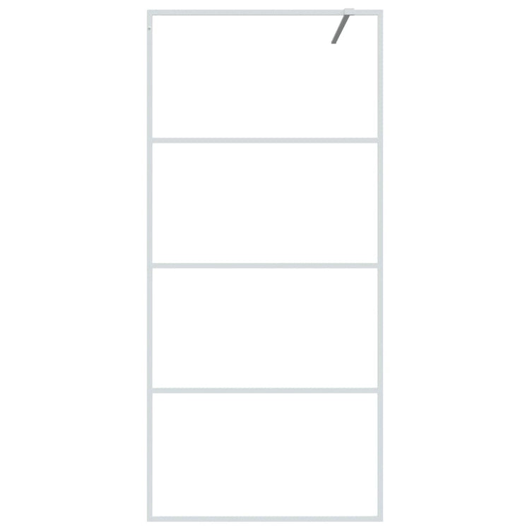 Vidaxl Walk-In Walk Murn 90x195 cm Transparent ESG Glass White