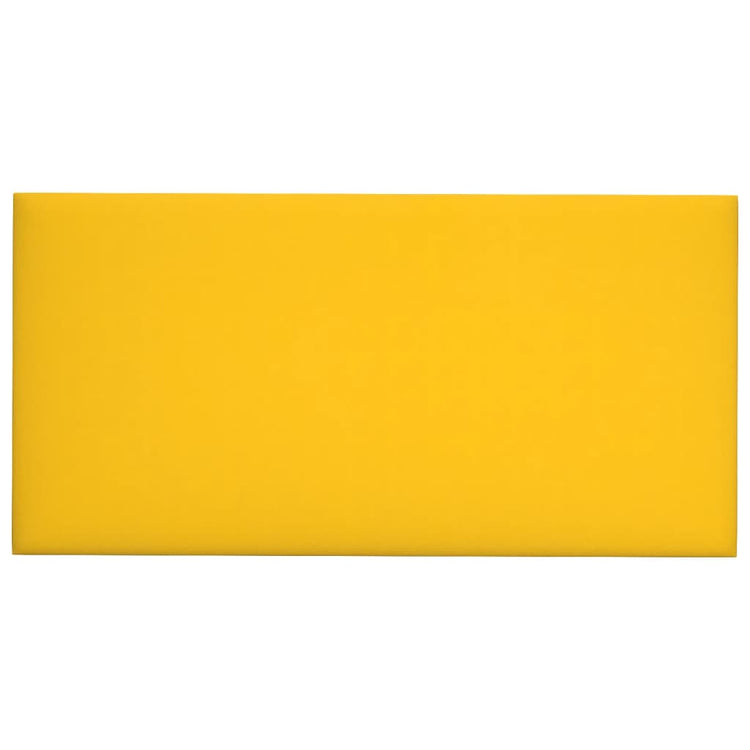 Panneaux muraux vidaxl 12 st 2,16 m² 60x30 cm en velours jaune