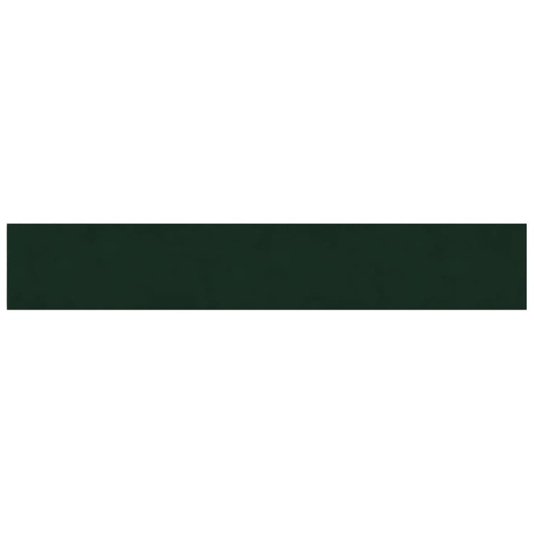 Panneaux muraux vidaxl 12 st 1,62 m² 90x15 cm en velours vert foncé