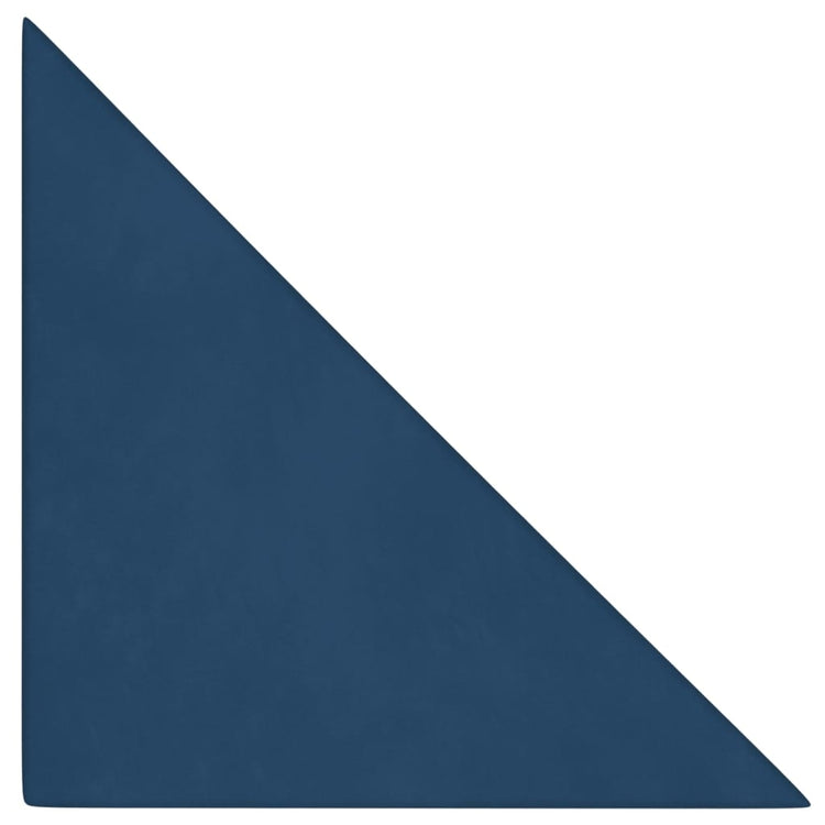 Panneaux muraux vidaxl 12 pcs 0,54 m² 30x30 cm en velours bleu