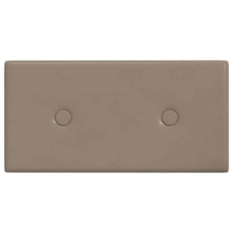 Panneaux muraux vidaxl 12 pcs 0,54 m² 30x15 cm en cuir art cappuccinocolide