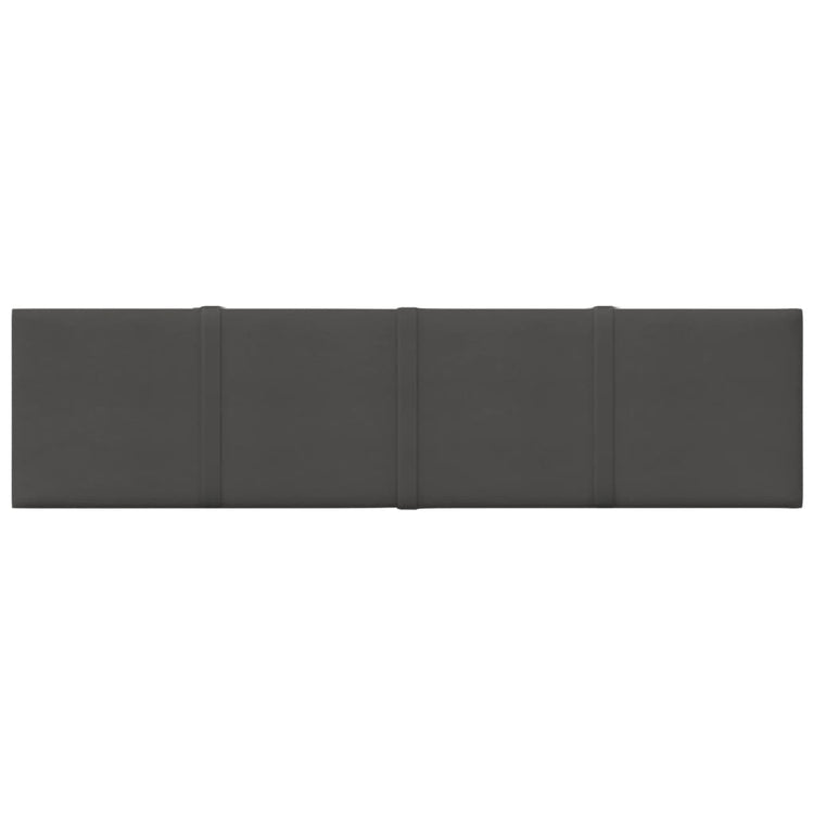 Panneaux muraux vidaxl 12 st 1,08 m² 60x15 cm tissu gris foncé